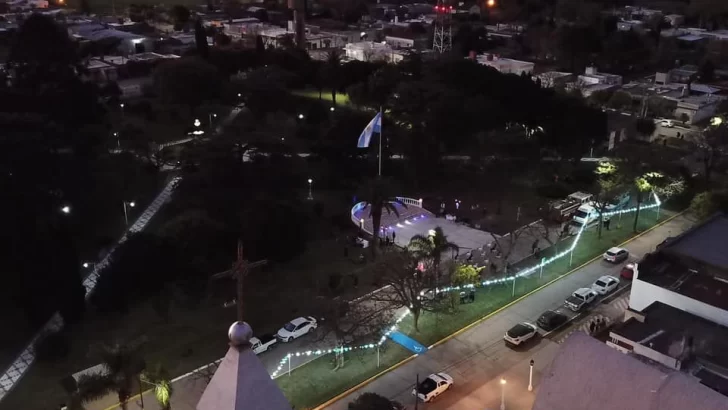Serodino inauguró la explanada libertad en homenaje a Belgrano