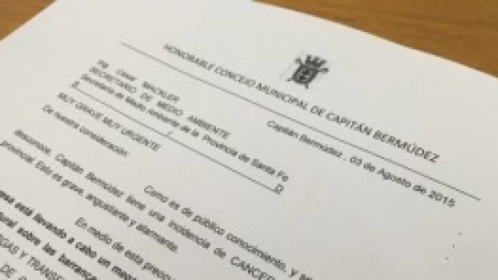 El Senador Traferri solicita informes sobre dos temas preocupantes en Capitan Bermudez