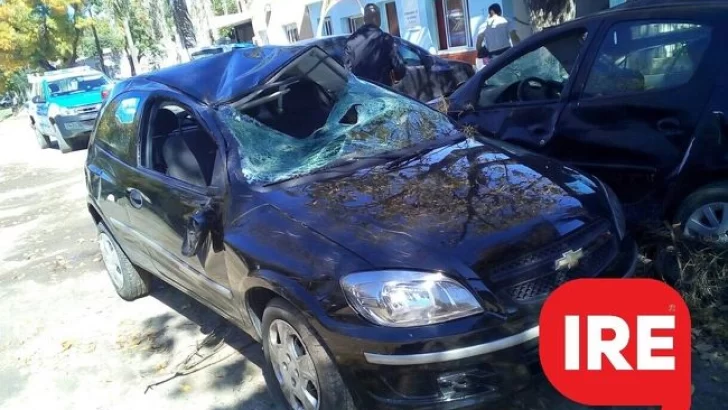 Volcó un auto en la Autopista a la altura de Oliveros: Un lesionado