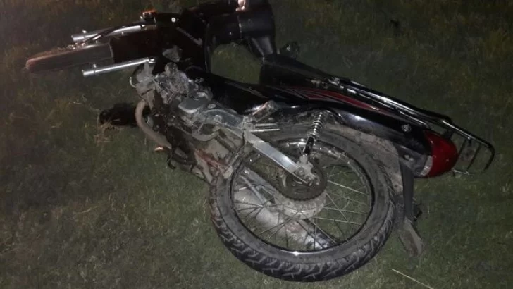 Falleció un motociclista en un accidente en la Autopista