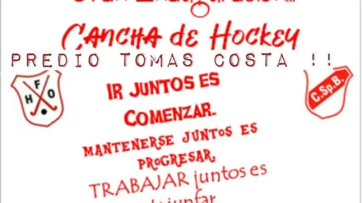 La inauguración de la cancha de hockey ya tiene fecha confirmada