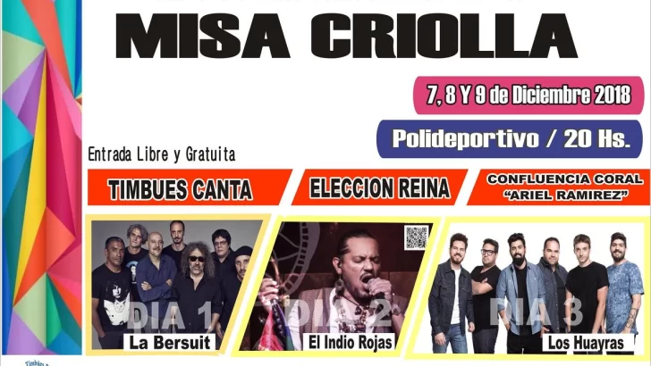 Falta muy poco para la 13º Fiesta Provincial de Misa Criolla
