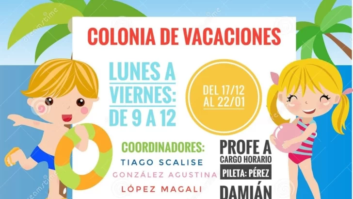 El verano se disfruta en la colonia del Club Sportivo Belgrano