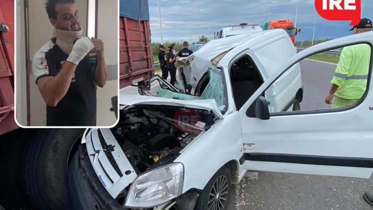 Gastón el piloto Timbuense que chocó contra un camión: “Fue un milagro”