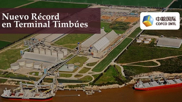 Timbúes conquistó un nuevo record de toneladas embarcadas