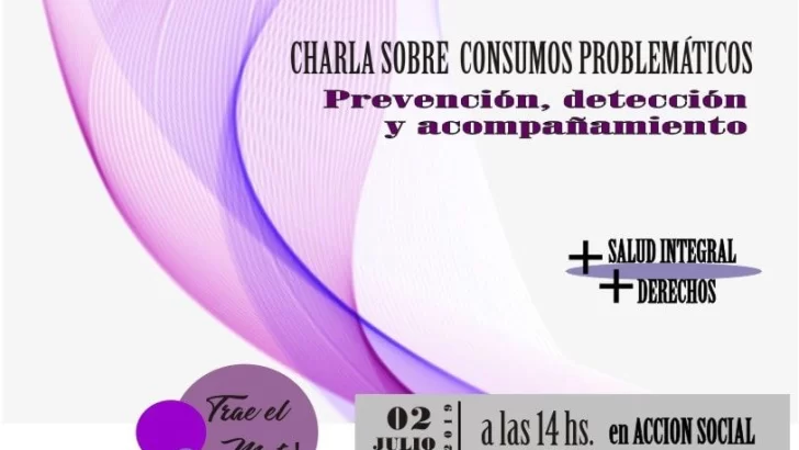 Charla sobre consumos problemáticos en el taller de mujeres