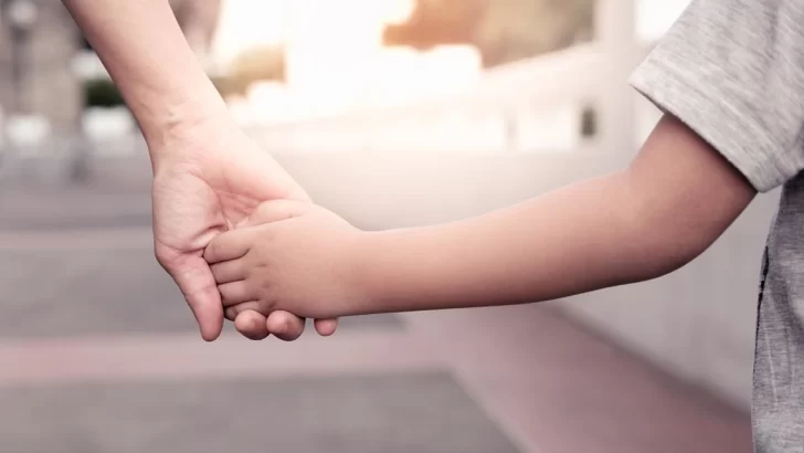 Una mamá caminaba con su hijo cuando fue embestida por un utilitario