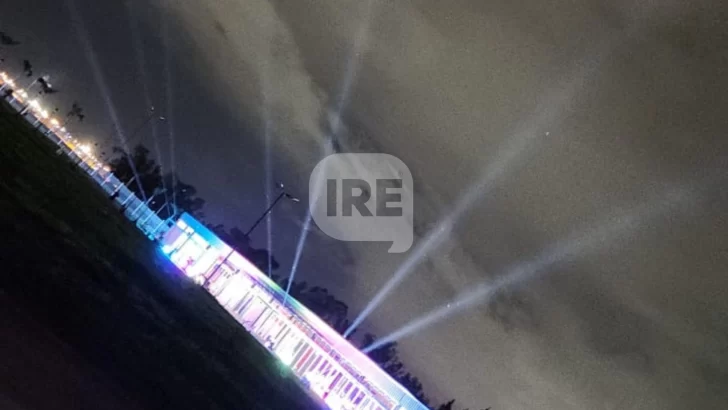 La región se alertó por luces en el cielo pero era la prueba de la mega calesita de Puerto