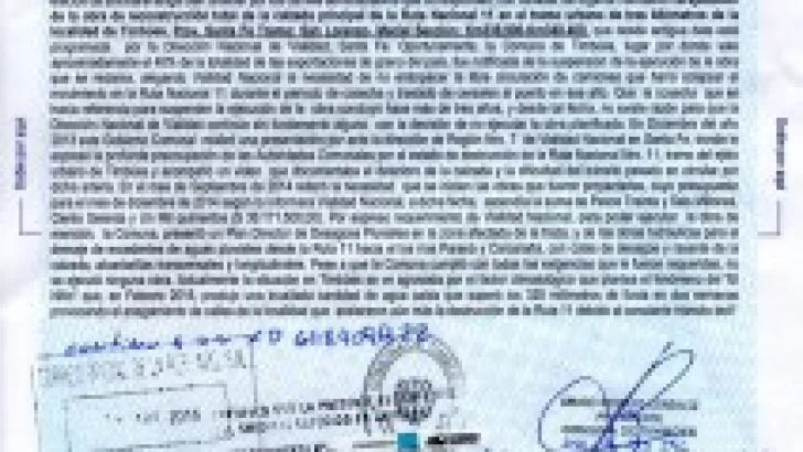 Luego de la intimación al gobierno nacional, la comuna convoca a una reunión abierta