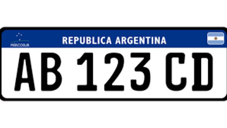 A partir del 1ºde abril, los 0Km tendrán la nueva patente del Mercosur