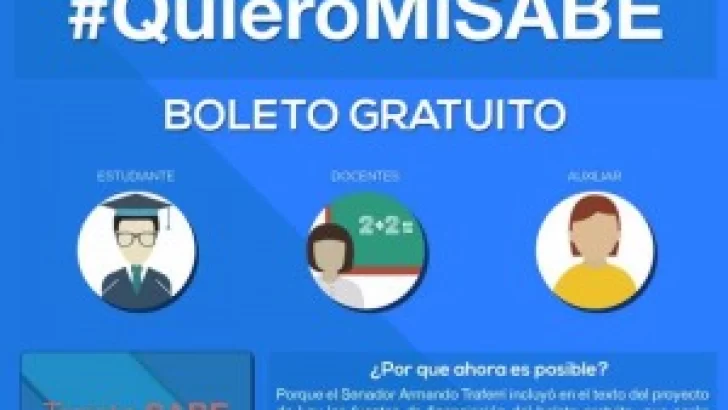 #TarjetaSabe para un boleto gratuito en Santa Fe