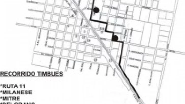 Se estableció el nuevo recorrido para el transporte interurbano en Timbúes