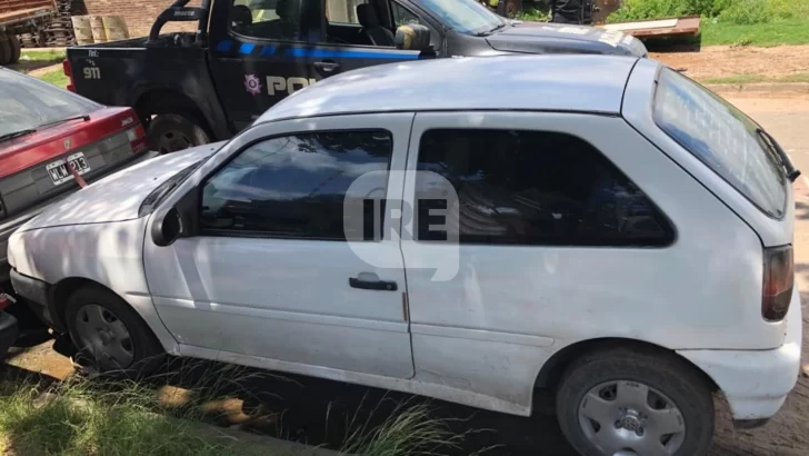 Localizaron el auto robado en Villa La Ribera en barrio Fátima de Puerto