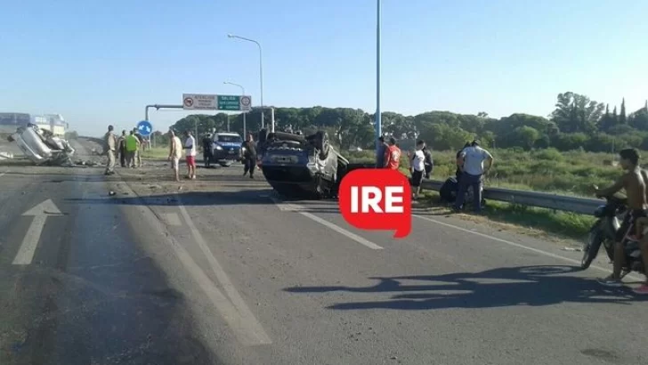 Un herido y un muerto en un impactante accidente en autopista