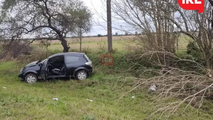 Dos mujeres de Gaboto despistaron y chocaron contra un árbol en ruta 95