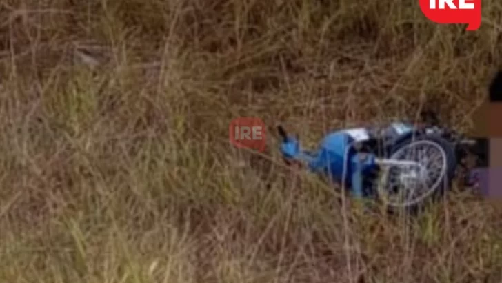 Perdieron el control de la moto y se cayeron al zanjón de la ruta a Aldao