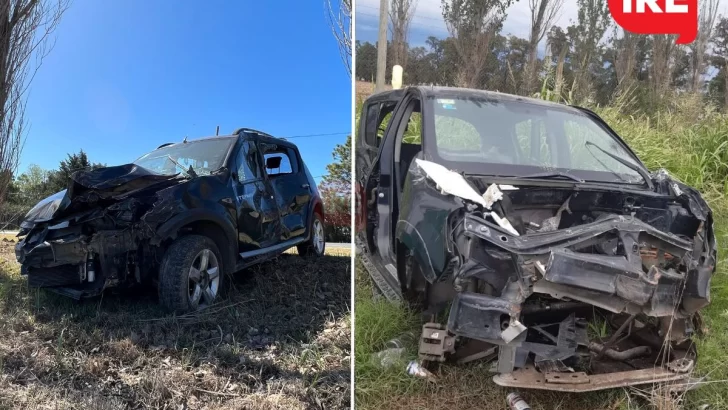 A cinco meses del vuelco retirarán el auto desguazado sobre la banquina de la 11