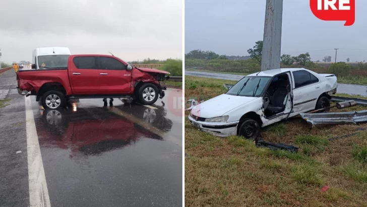 Dos despistes en una hora a la altura de Monje en autopista