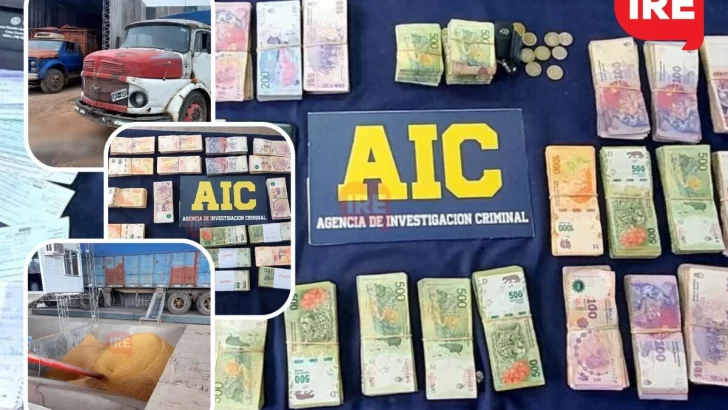 Millonario golpe a la venta ilegal de cereal en Serodino: Tres demorados de la región