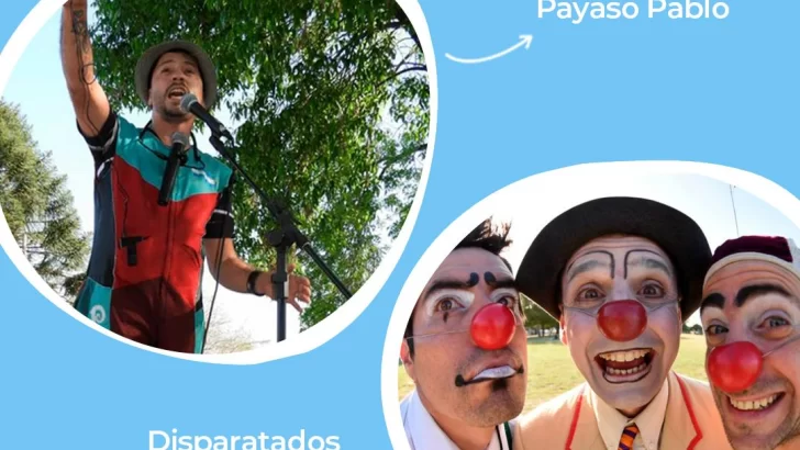 Payasos, juegos y merienda para celebrar el día de la niñez en Andino