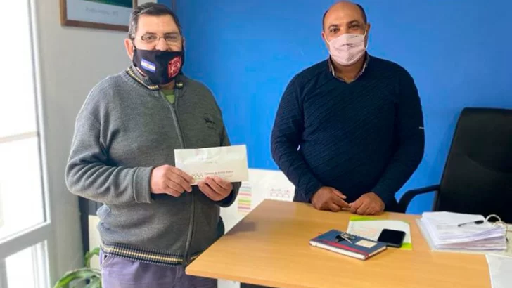 Bomberos de Andino recibieron la sexta cuota para la compra de la autobomba