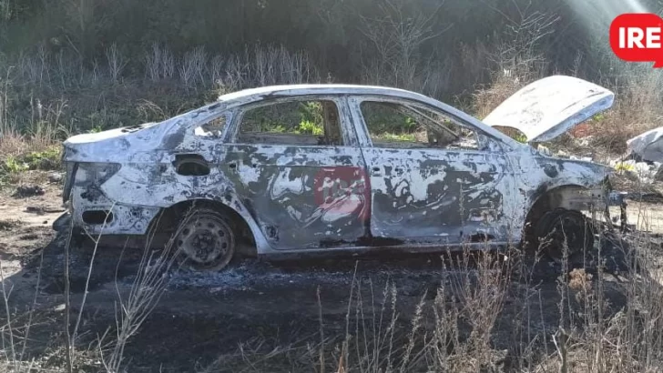 Timbúes: Hallaron un auto incendiado en la zona portuaria