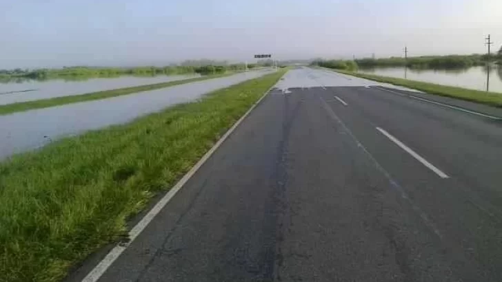 El hundimiento de una alcantarilla, provoca un desvío en la Autopista