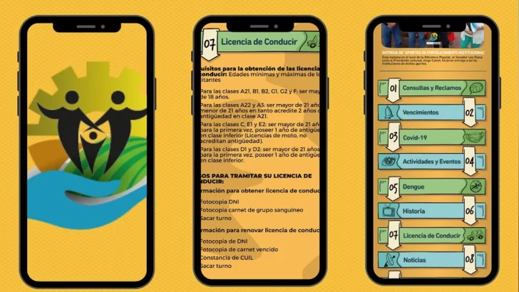 Barrancas presentó una aplicación de la comuna para celulares