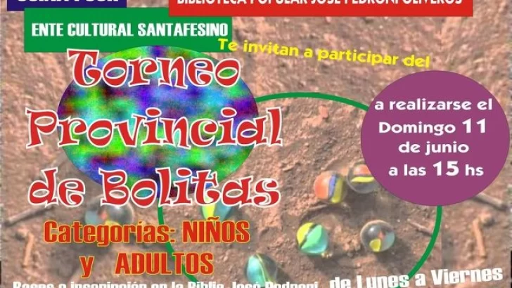 El torneo provincial de bolitas llega a Oliveros el domingo