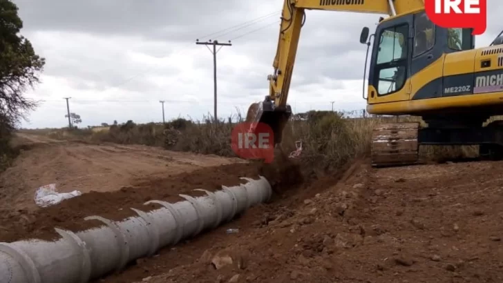 A pleno: Avanzan las obras de desagües y mejorado del camino a La Boca