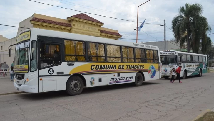 Timbúes abre el lunes la inscripción al transporte escolar comunal