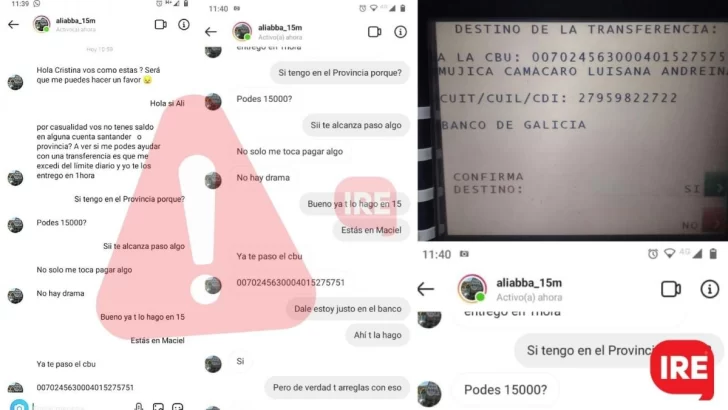 Le hackearon la cuenta a la tesorera de la comuna de Maciel y pidieron dinero