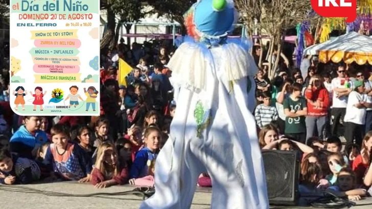 Barrancas invita a festejar el día del niño en el Ferro con una tarde llena de diversión