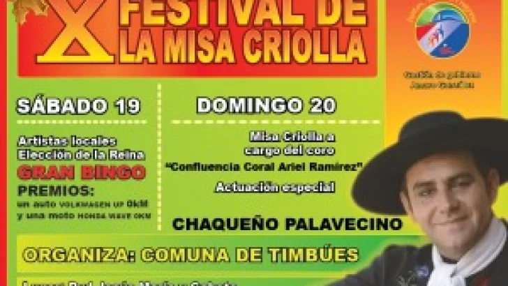 Se viene la Misa Criolla con el Chaqueño Palavecino