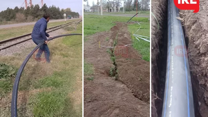 Timbúes reparó el caño madre de Barrio La Paloma para garantizar agua de calidad