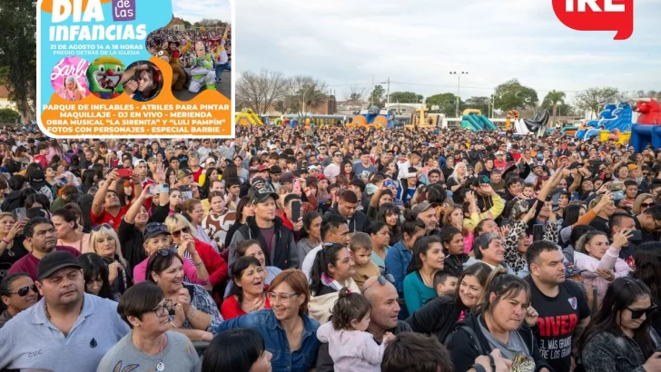 Timbúes celebra el Día de las Infancias con diversión, juegos y personajes especiales.