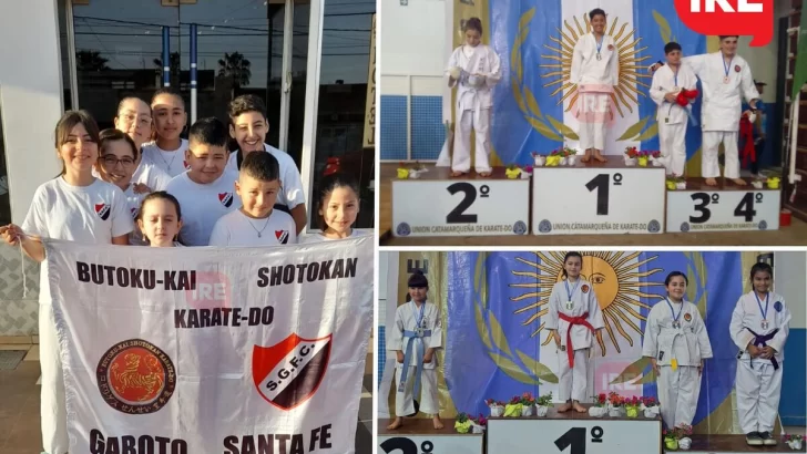 Excelentes resultados de deportistas de Gaboto en un torneo de KarateDo en Catamarca