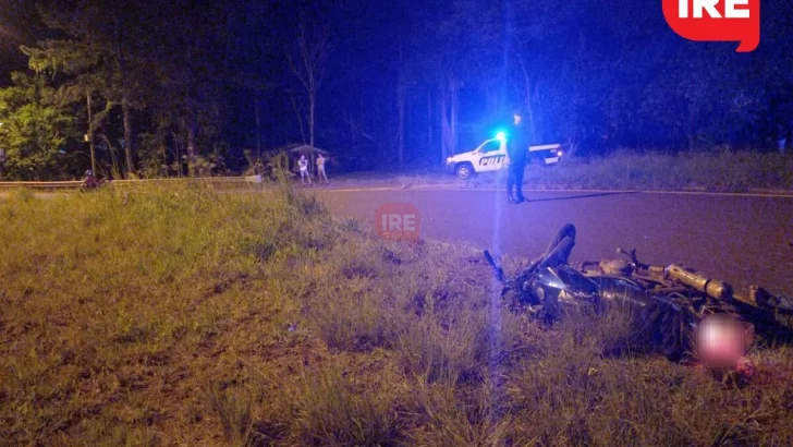 Se les cruzó un perro en ruta 65 y se cayeron en moto: Un joven internado
