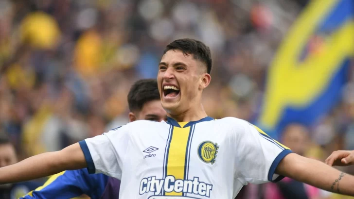 Alejo Veliz consiguió la ventaja para Rosario Central en el clásico