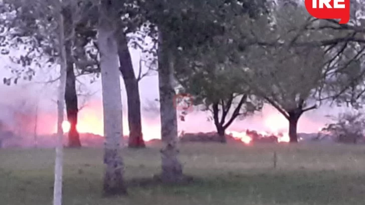 Fuego y alerta: Volvieron a encender la escamonda en las inmediaciones de Timbó