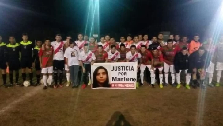 Previo al partido Carrizales y Oliveros pidieron justicia por Marlene