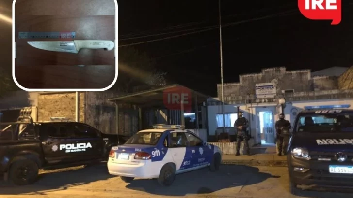 Un muchacho volvió ebrio a su casa y amenazó con una cuchilla a su mamá