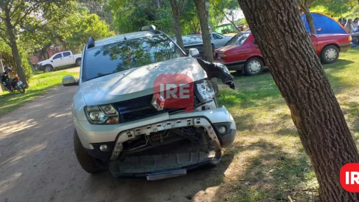 Un vecino de Monje protagonizó un choque contra un árbol en La Boca