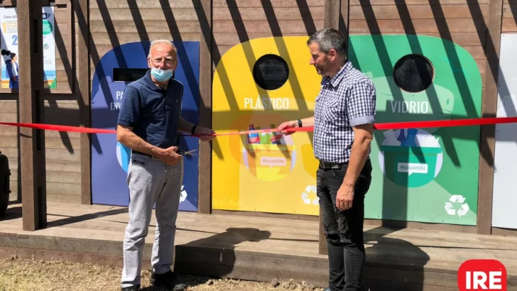 Monje inauguró su ecopunto sustentable en el predio del ferrocarril