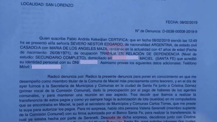 Severo acudió a la justicia para ratificar que no renunció