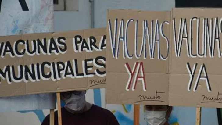 Municipales pararán este jueves exigiendo vacunas contra el covid