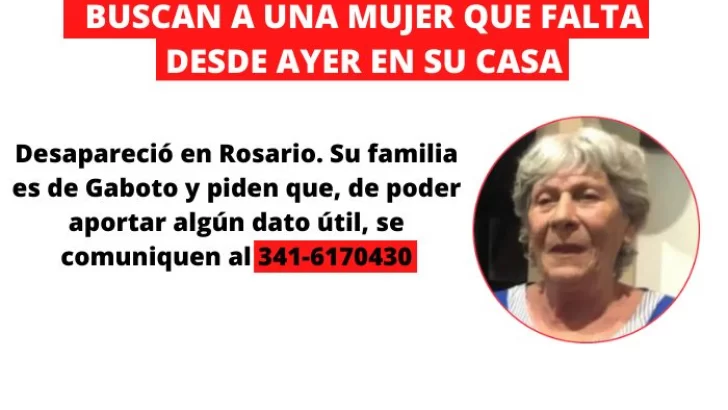 Buscan a una mujer que falta de su casa desde ayer