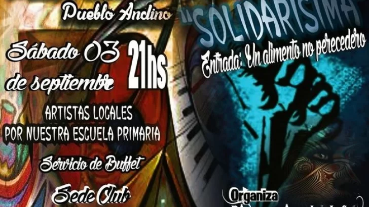 Peña Folcklórica en Pueblo Andino a beneficio de la Escuela Primaria