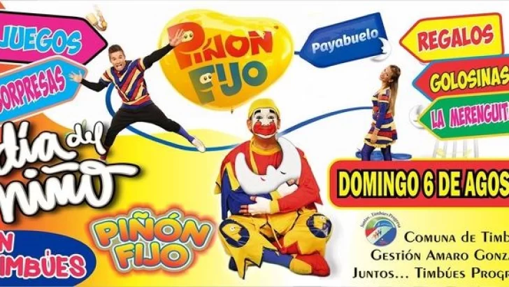 Domingo: show de Piñón Fijo, sorteos, regalos y sorpresas
