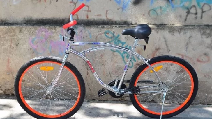 Encontraron una bicicleta en una cuneta pero estaba “Estacionada”